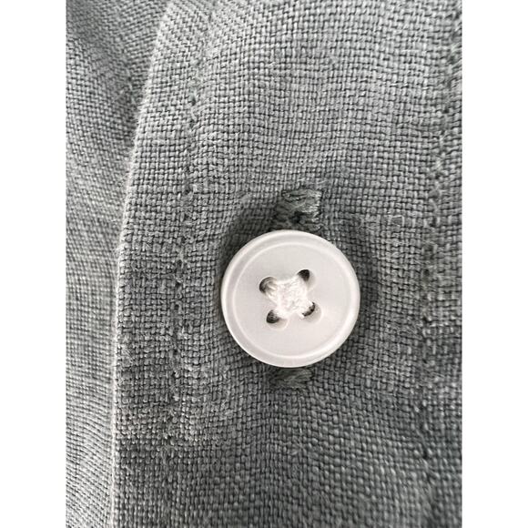 Vince Men's Classic Fit 100% Linen Button Down Shirt Sage Green Size Medium - Picture 4 of 11